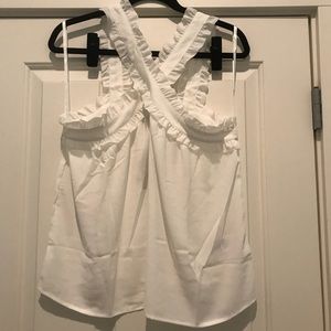 J Crew Drapey Wrap-Front Top